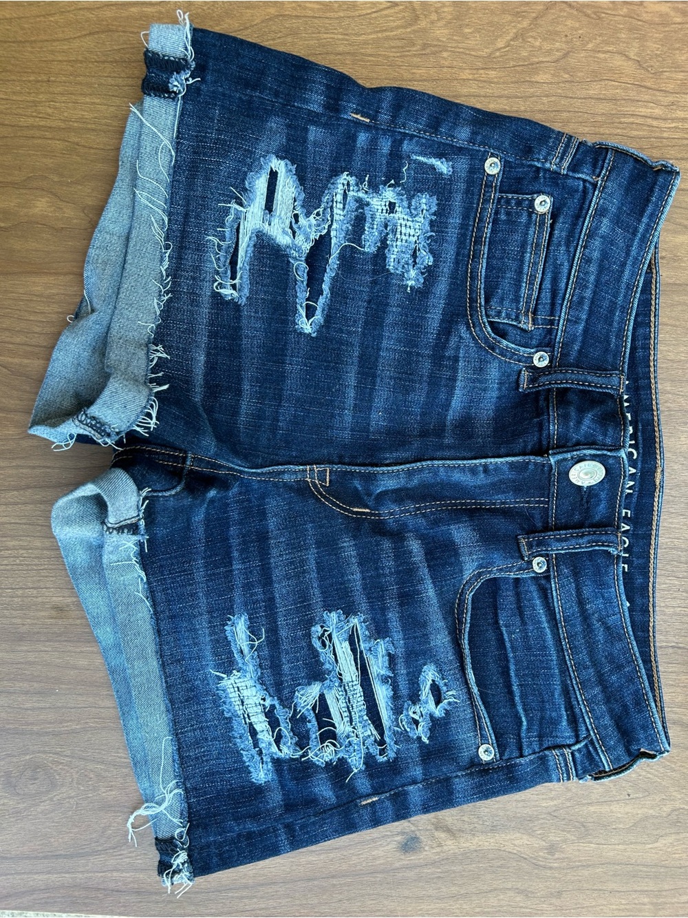 American Eagle Outfitters Blue Denim Jeans - Dark and Light Blue